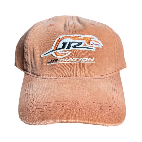 Dale Jr. Hat Cap Men's Burnt Orange Hat Distressed Strap Back Adj Baseball - Picture 1 of 7